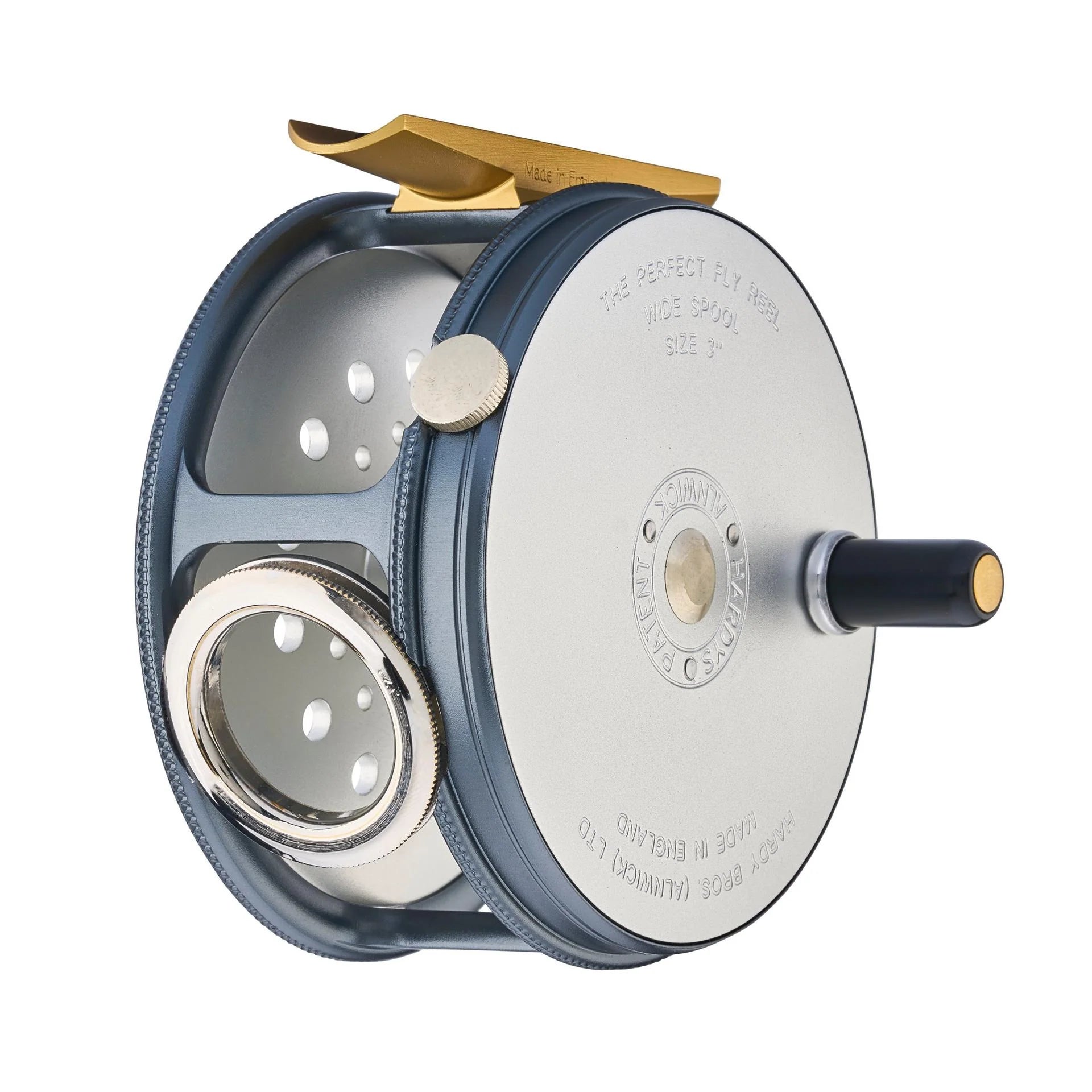 Hardy Brothers 1921 Wide Spool Perfect Fly Reel 3 3/4 inch / RH Fly Reel