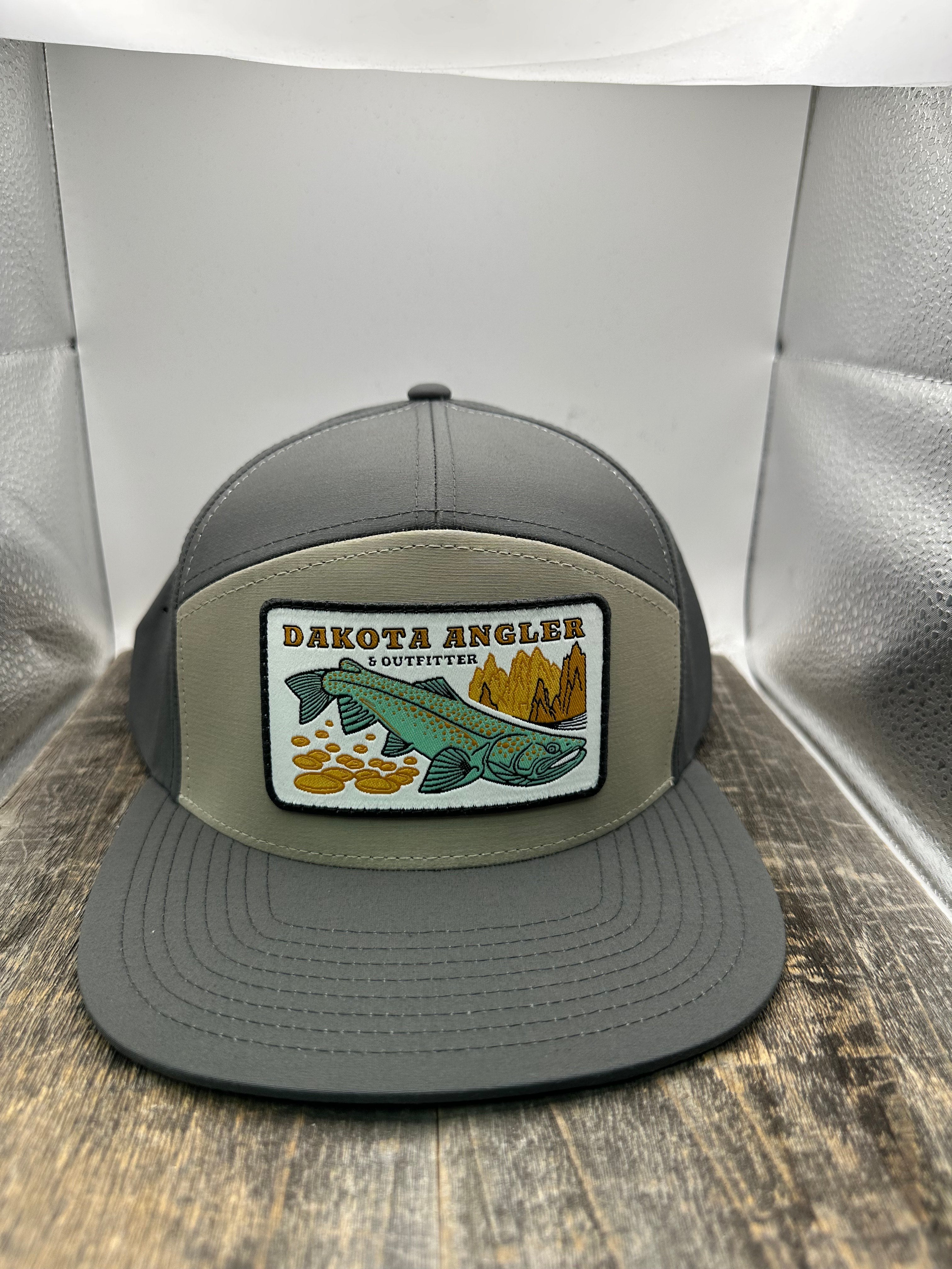 Shop Logo Patch 7 Panel Trucker Cap Gravel/Basalt Hats, Gloves, Socks, Belts
