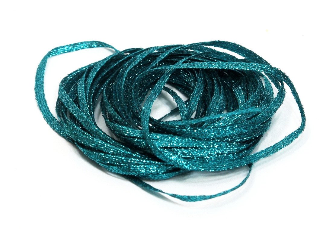 Hareline Mini Flat Fly Braid Aqua Teal