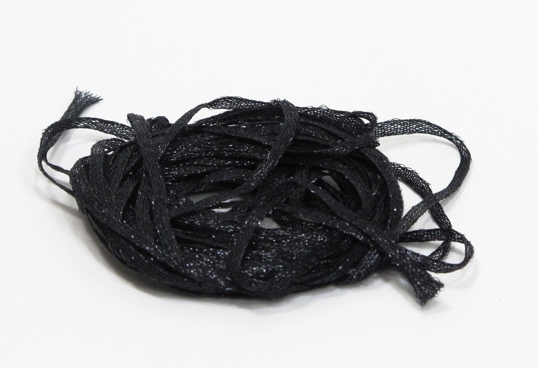 Hareline Mini Flat Fly Braid Black