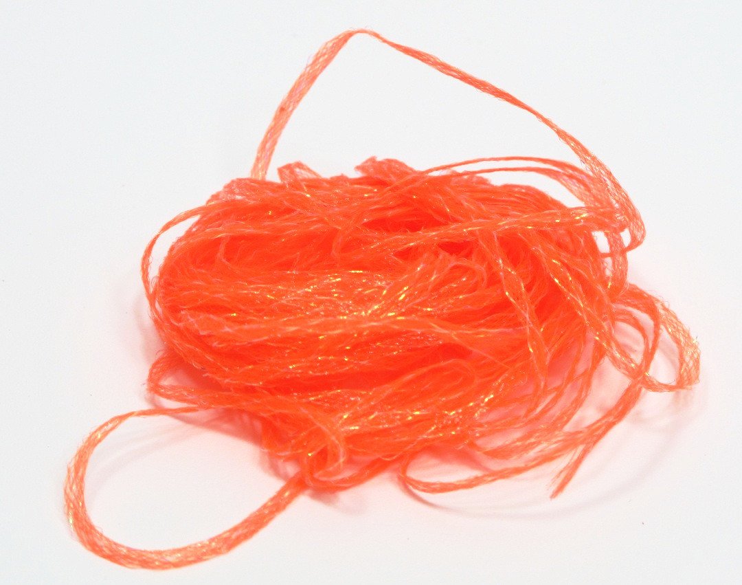 Hareline Mini Flat Fly Braid Fl Orange