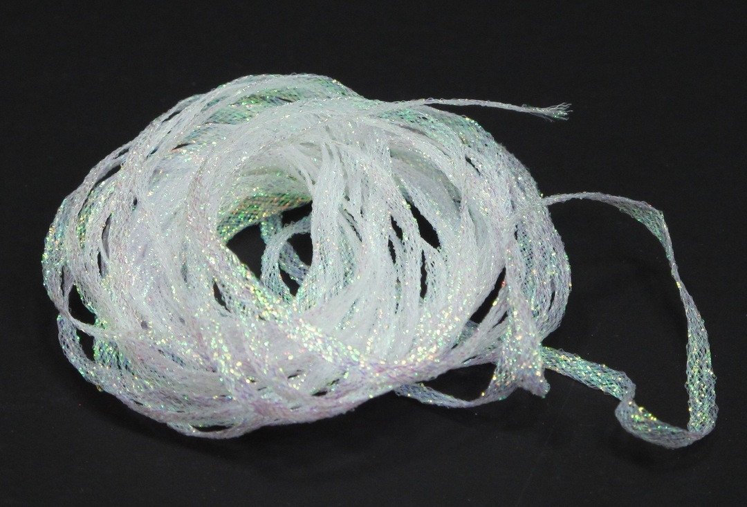 Hareline Mini Flat Fly Braid Pearl