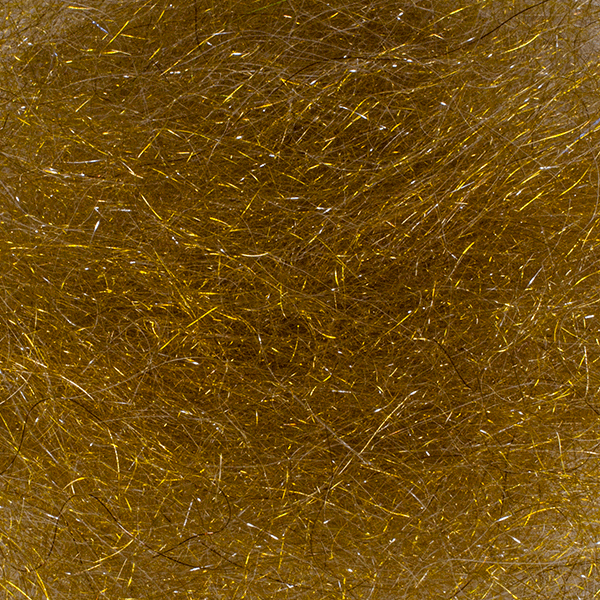 Arizona Crystal Minnow Hair Golden Brown Flash, Wing Materials