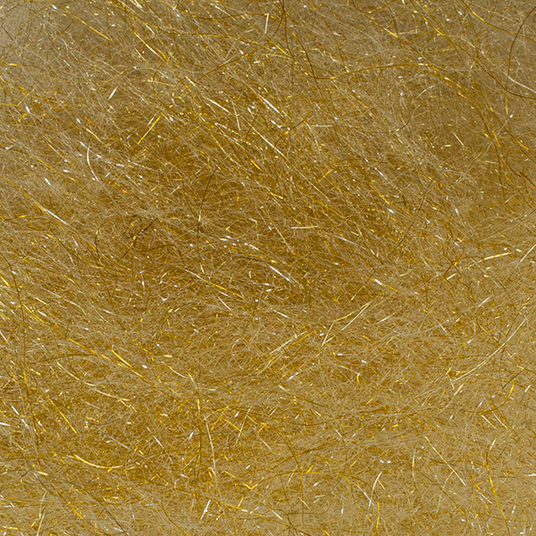 Arizona Crystal Minnow Hair Golden Olive Flash, Wing Materials