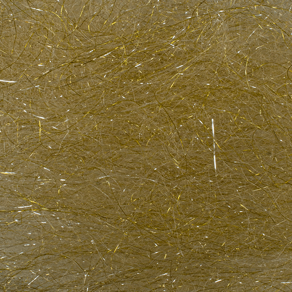Arizona Crystal Minnow Hair Golden Tan Flash, Wing Materials
