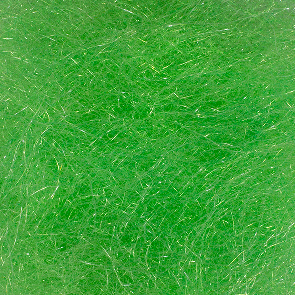 Arizona Crystal Minnow Hair Green Chartreuse Flash, Wing Materials