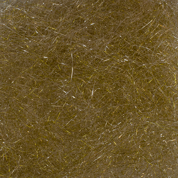 Arizona Crystal Minnow Hair Olive Brown Flash, Wing Materials