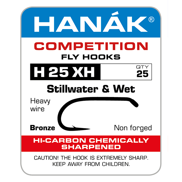 Hanak 25x Stillwater & Wet Barbed - 25 pack #06 Hooks