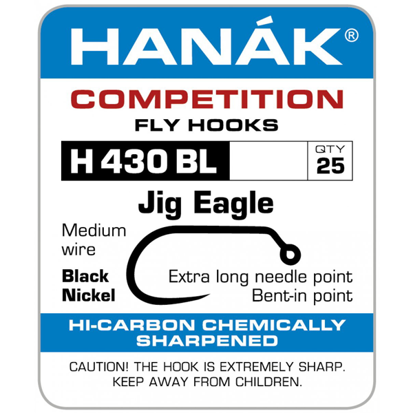 Hanak 430BL Eagle Jig - 25 pack #08 Hooks