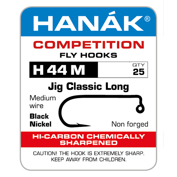 Hanak 44 Jig Classic Long Barbed - 25 pack #02 Hooks