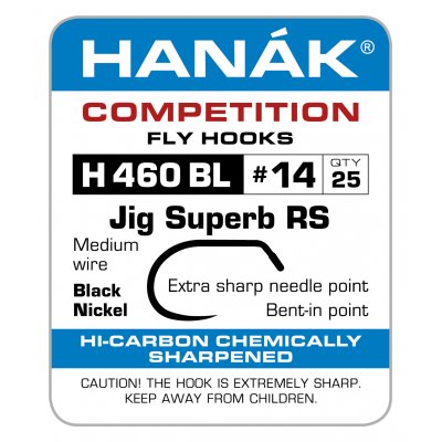 Hanak 460 BL Jig Suberb RS Hook 25pk #14 Hooks