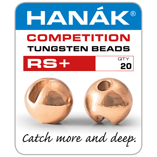 Hanak Tungsten Slotted Beads RS+ 20 Pack Rose Gold / 2.3mm Beads, Eyes, Coneheads