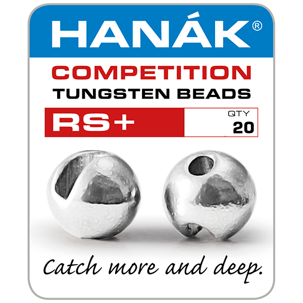 Hanak Tungsten Slotted Beads RS+ 20 Pack Silver / 2.3mm Beads, Eyes, Coneheads