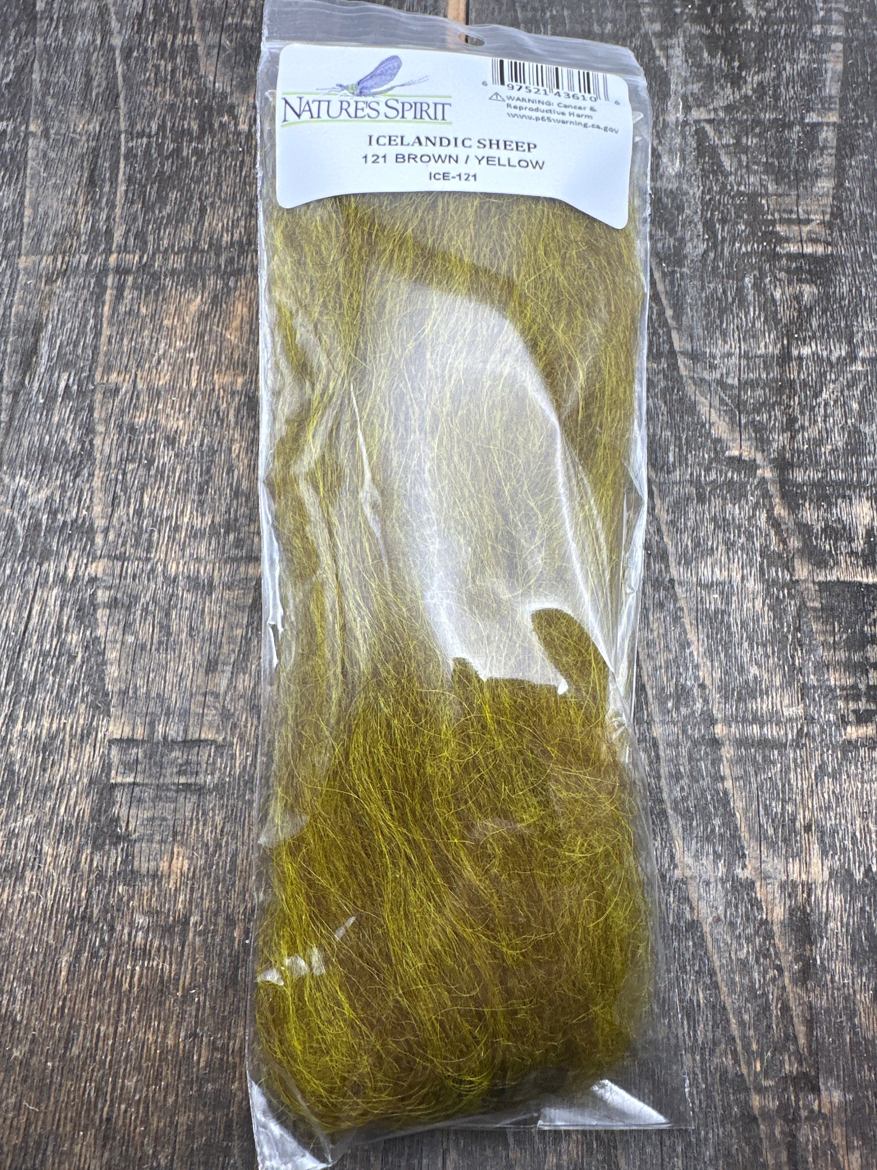 Nature's Spirit Icelandic Sheep Hair Brown / Yellow Hair, Fur