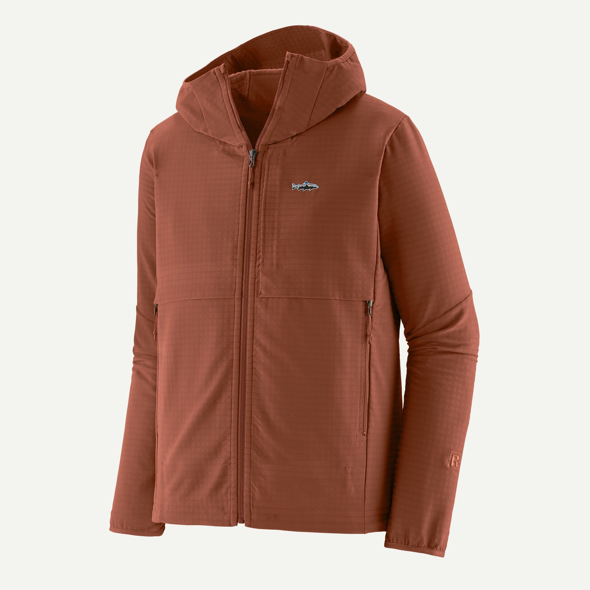 Patagonia Men's R1 TechFace Fitz Roy Trout Hoody Sisu Brown / S Clothing