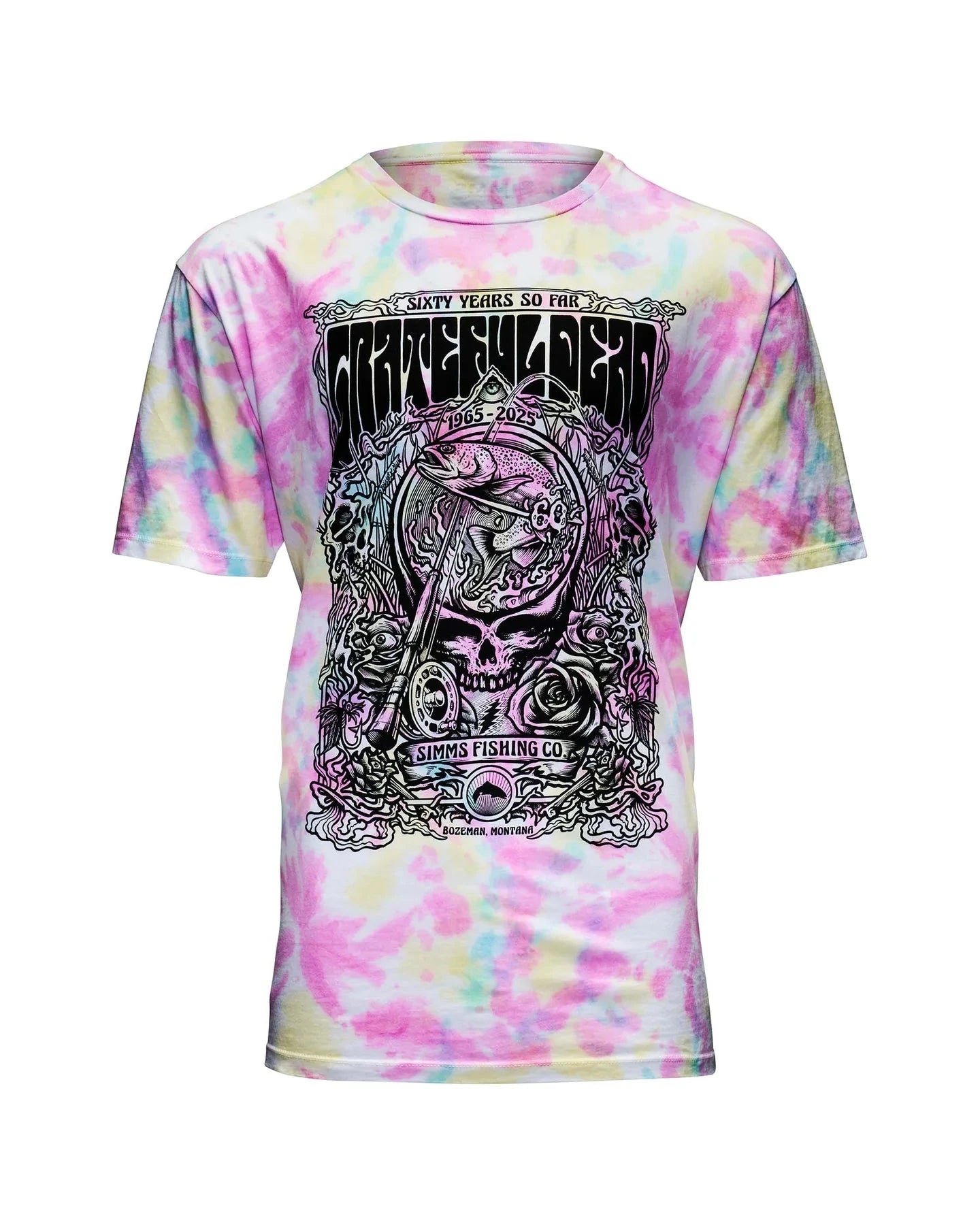 Simms Men's Grateful Dead Short Sleeve T-Shirt Fountain Print / S Clothing