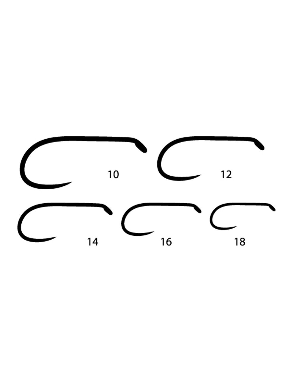 Umpqua XC260-BL Wet/Nymph Hook Hooks