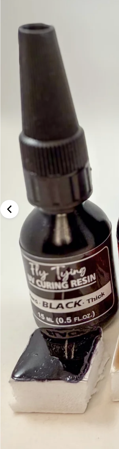 UV Craft - Hard - Black - Thick UV Resin - .5 luer lock squeeze bottle Cements, Glue, Epoxy