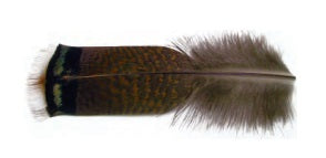 Wapsi Ozark Iridescent Turkey Tail Natural Saddle Hackle, Hen Hackle, Asst. Feathers