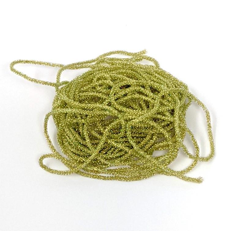 Hareline Micro Pearl Core Braid Olive Chenilles, Body Materials