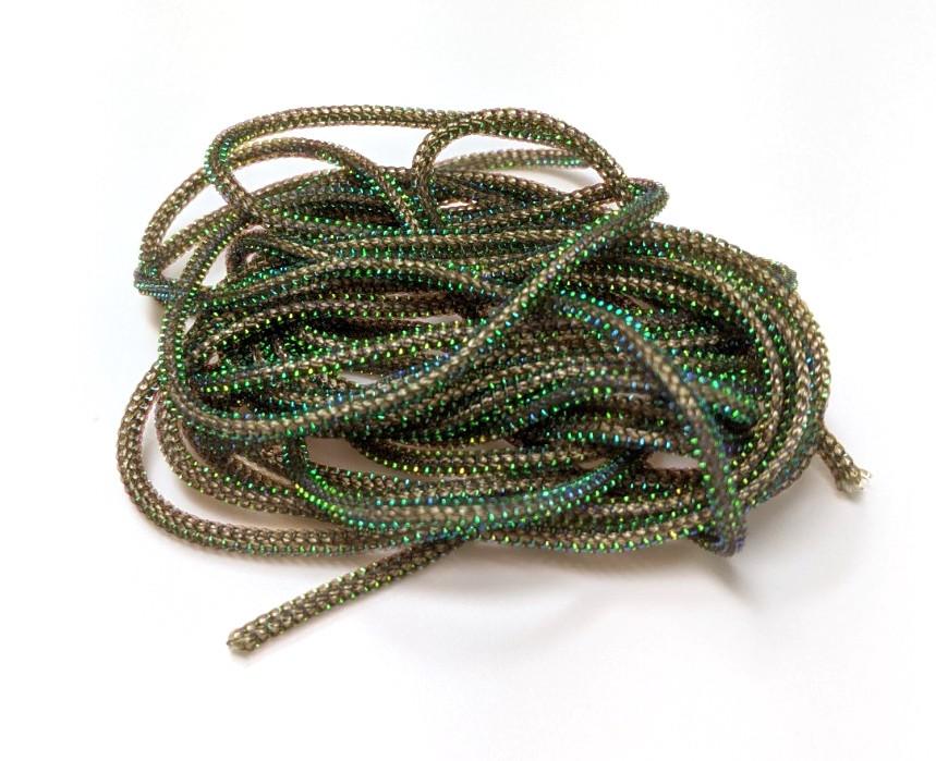 Hareline Pearl Core Braid Brown Chenilles, Body Materials