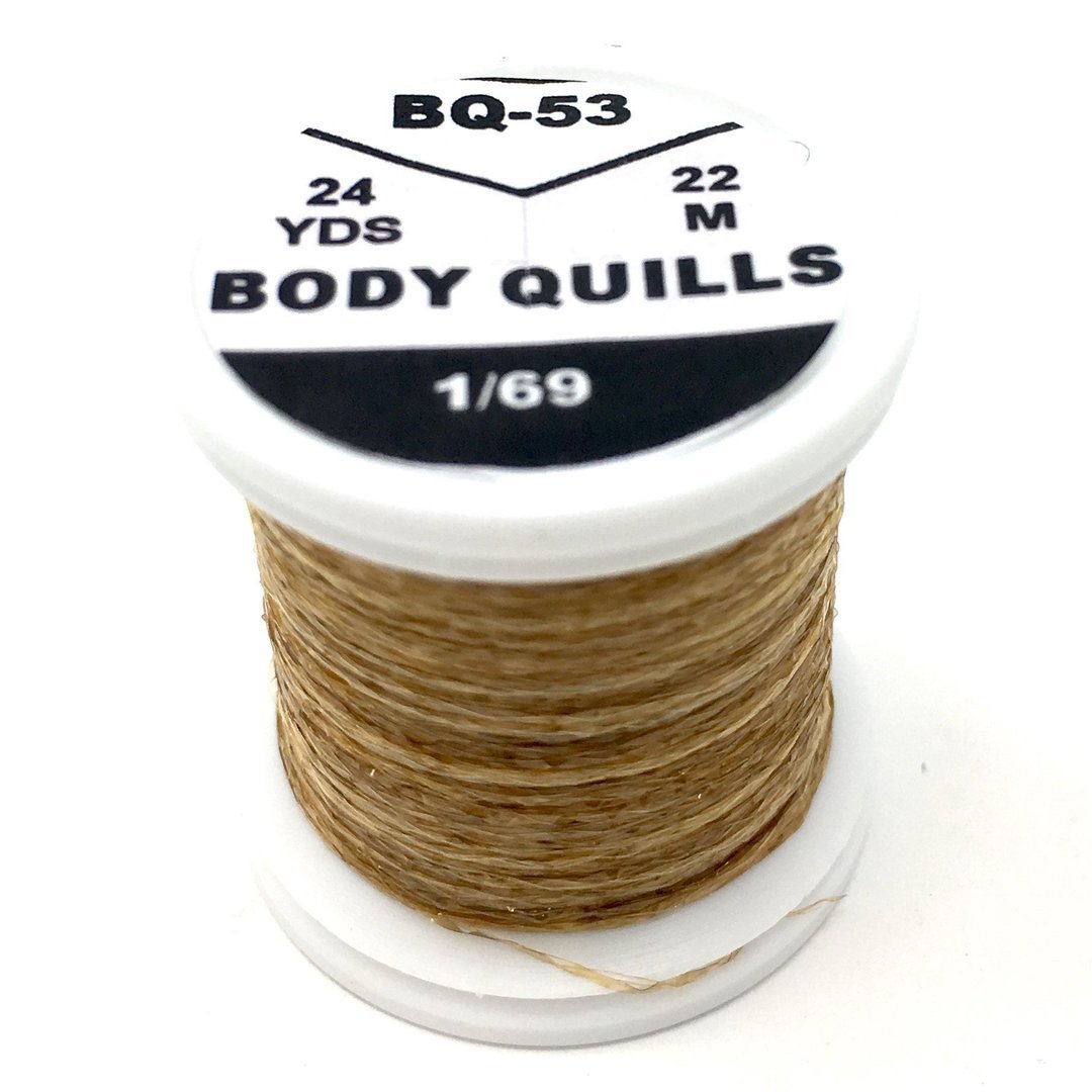 Hends Body Quills Brown - Orange Tip Multicolor (HD-BQ 53) Chenilles, Body Materials