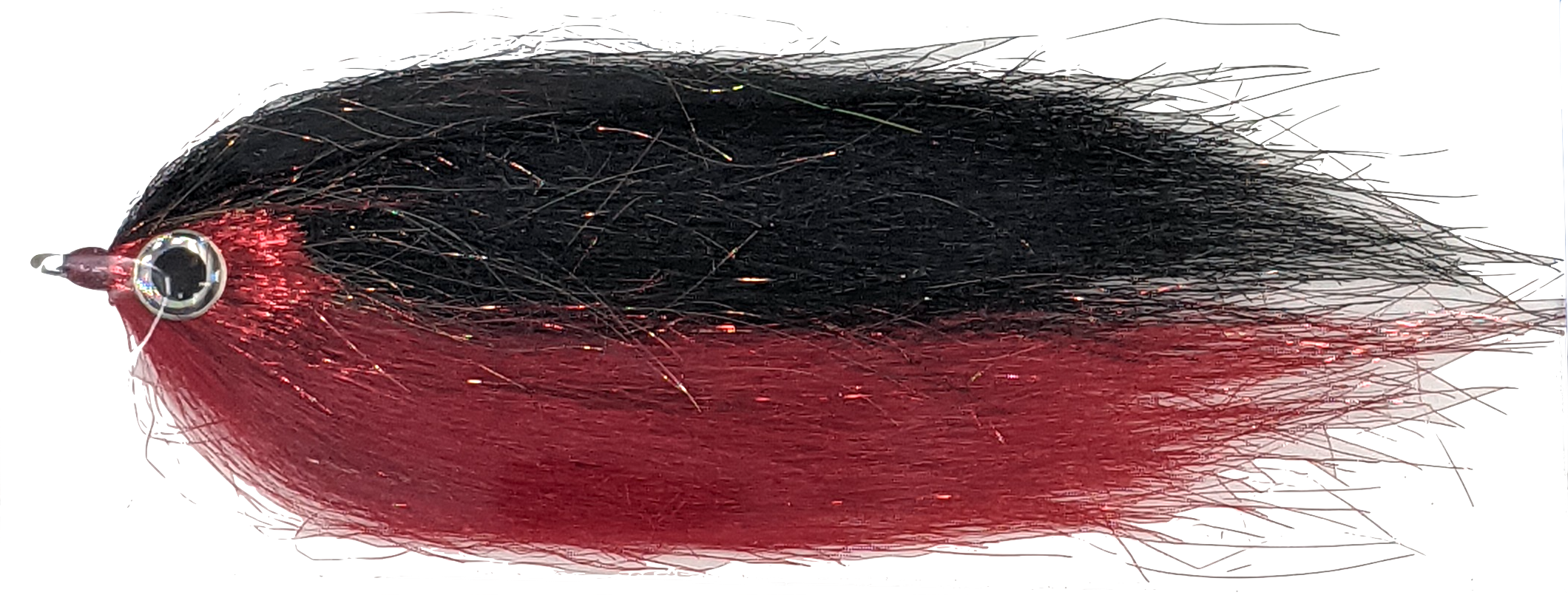 Rainy's CF Baitfish Black/Red / 2/0 Flies